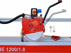 Подъем-опускание режущей головки станка для резки плитки с водой Diam Extra Line EX-1200/1.8