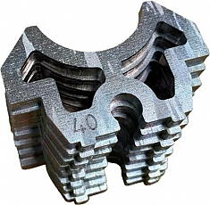 Редукционные вкладыши позиционера для сварки полиэтиленовых труб ПНДело Делатор-63, 3 зажима