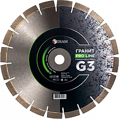 Сегментный алмазный круг Diam Pro Line 1A1RSS G3 Гранит 300 (310) мм